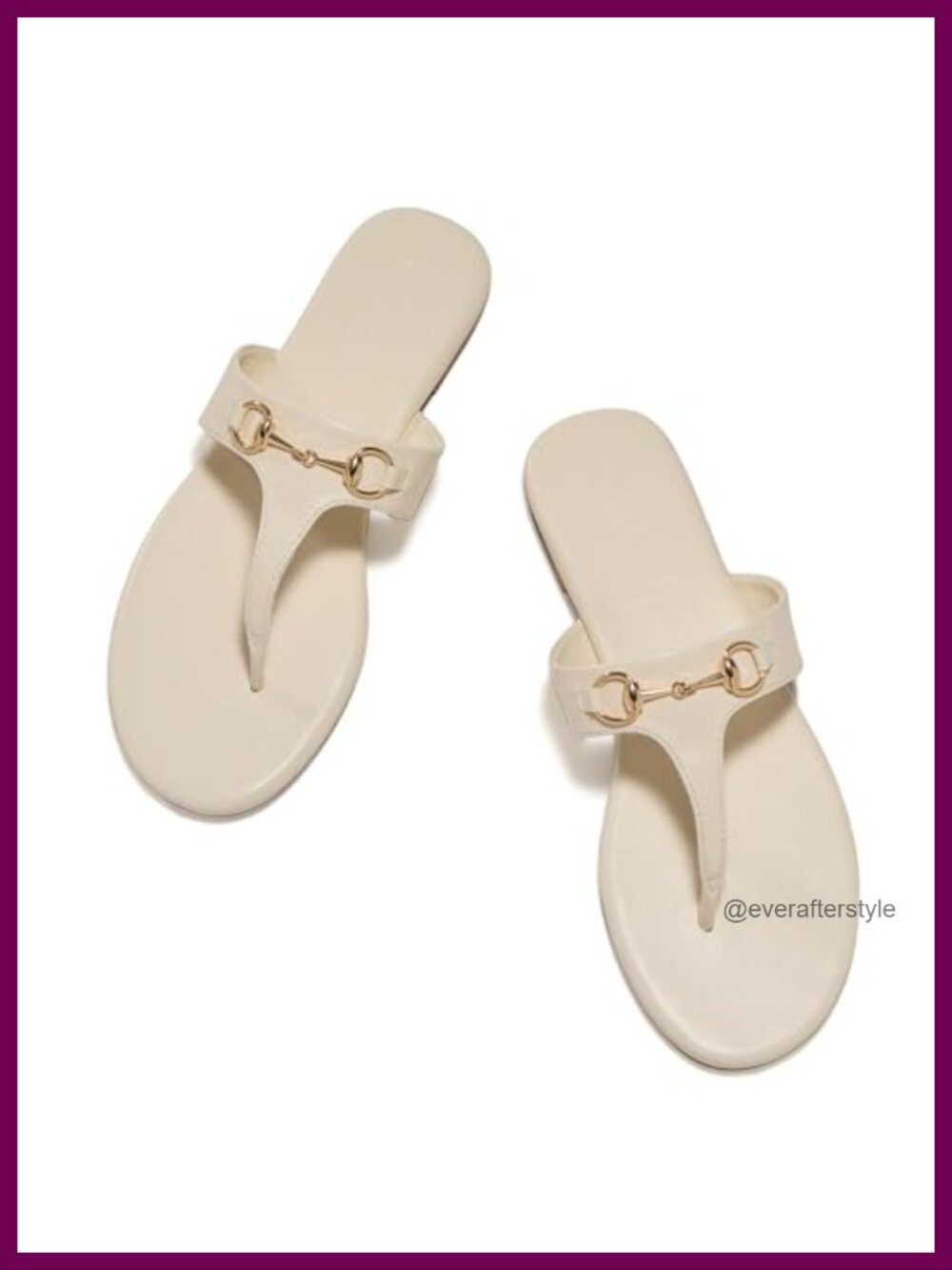GotSoft Womens Faux Leather Chain Slip On Flat Slide Sandals